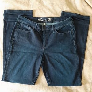 Seven7 Rocker Slim Boot High Rise Jeans, Size 12